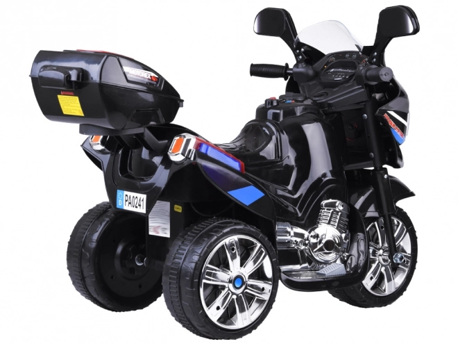 Kinder sportmotorfiets met kleurrijke LED verlichting – Zwart