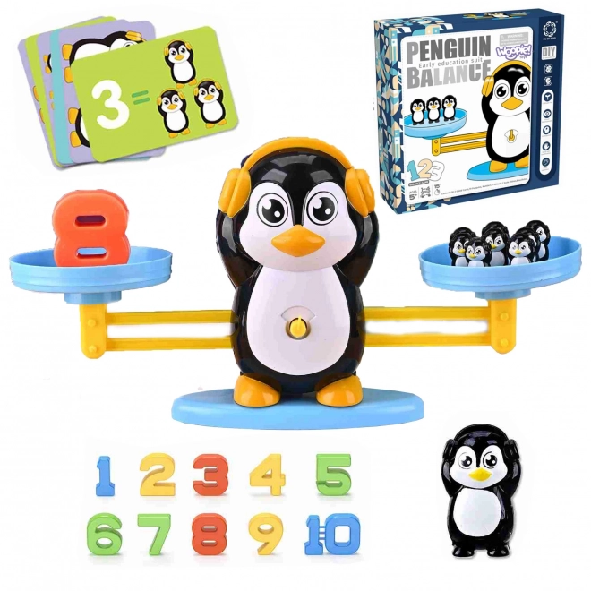 Woopie balansweegschaal met pinguïns voor het leren tellen