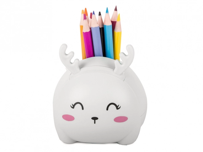 Kinder nachtlampje usb organizer telefoonstandaard voor lezen wetenschap – wit