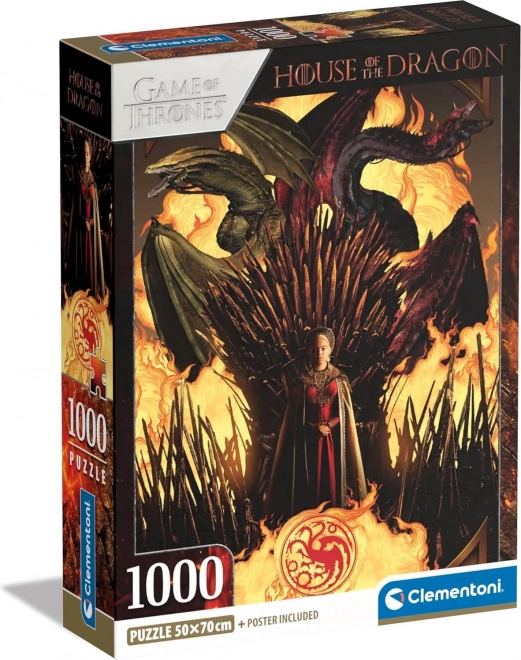 CLEMENTONI Puzzel Huis van de Draak: Rhaenyra Targaryen 1000 stukken