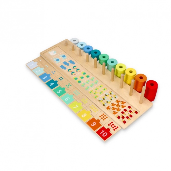 Houten puzzel Leren rekenen