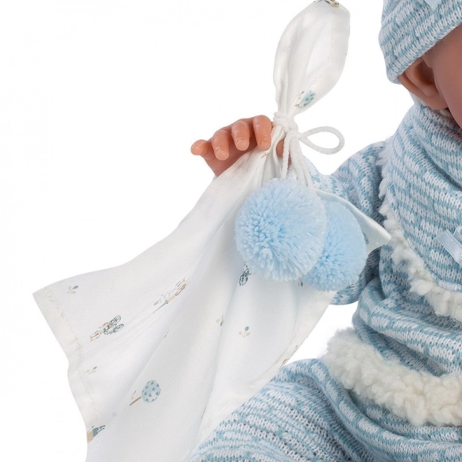 Llorens 73859 PASGEBOREN JONGEN - realistische babypop met volledig vinyllichaam - 40 cm