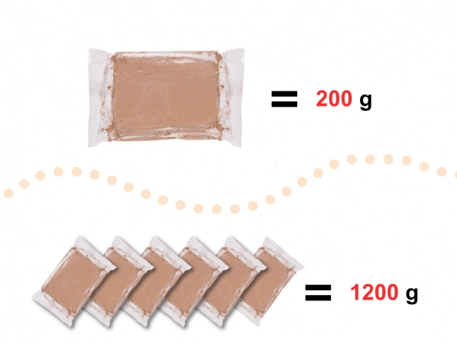 Kleimassa voor pottenbakkersschijf 1200 g