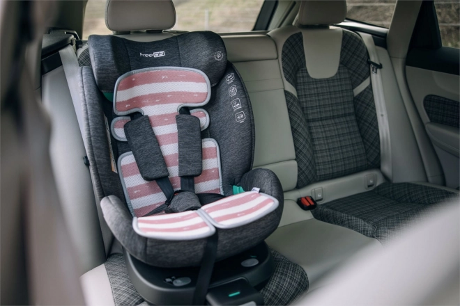 Universele inleg voor autostoeltjes en kinderwagens FreeON in wit-roze kleur