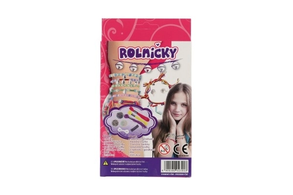 Kreatieve set met belletjes van plastic in doos 12x21x3,5cm 12 stuks in box