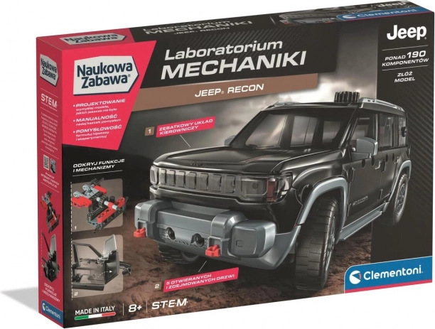 Laboratorium mechanica – bouwpakket Jeep Recon van Clementoni