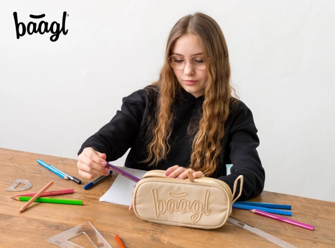 Studenten etui Beige