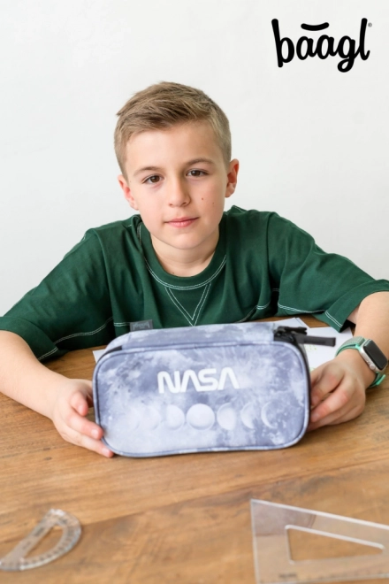 schooletui BAAGL NASA Grey van gerecycled materiaal
