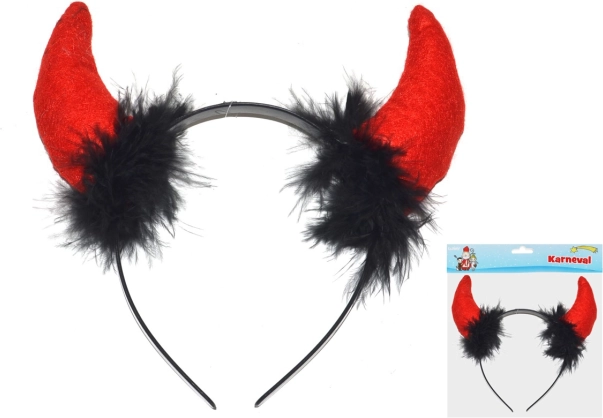 Plastic duivelshoorns voor carnaval