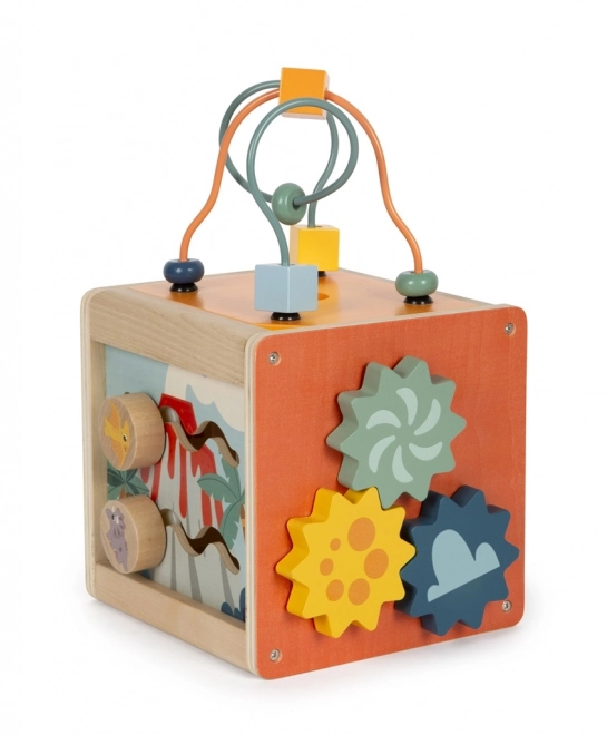 Small foot Houten motorische kubus Dino
