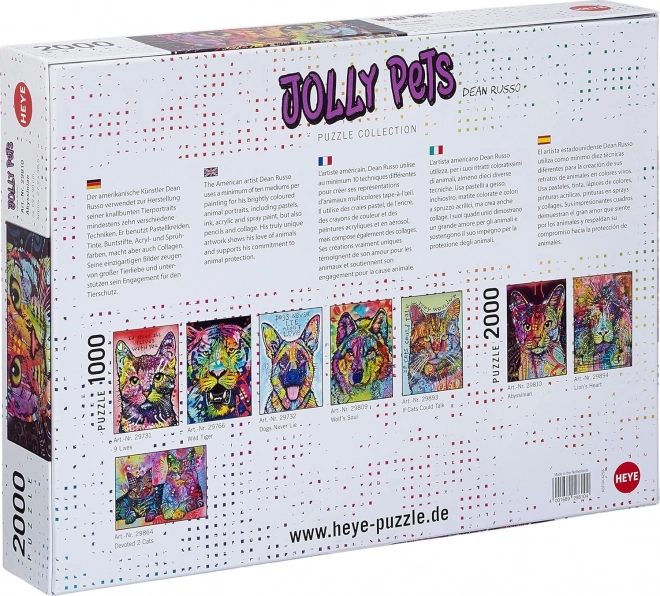 Puzzel 2000 stukjes Abessijnse kat
