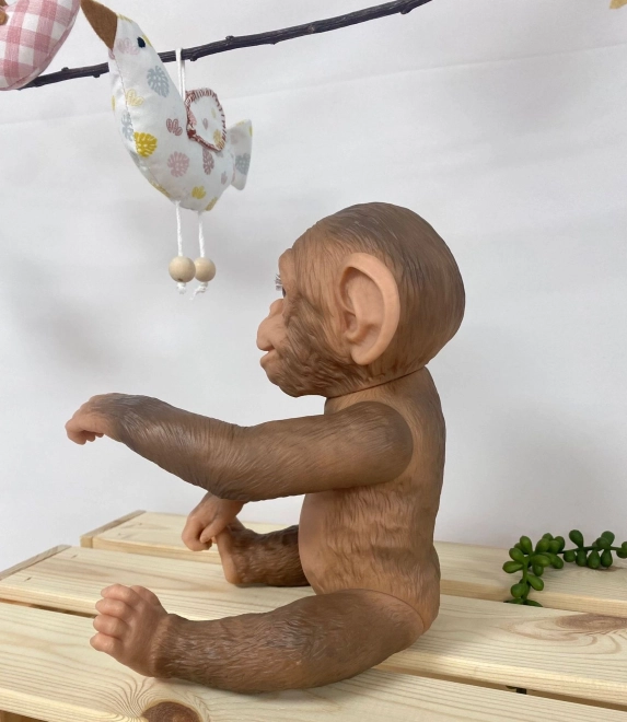 Guca 993 REBORN OPIĆKA - realistische aap baby met volledig vinyllichaam - 32 cm