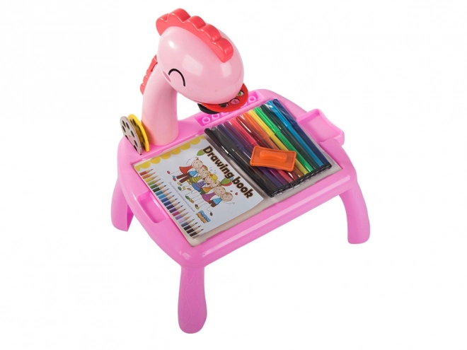 Kinder tekentafel met projector