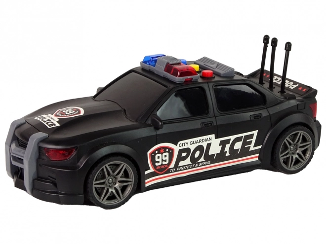 Politie sportwagen 1:16 Black Sound