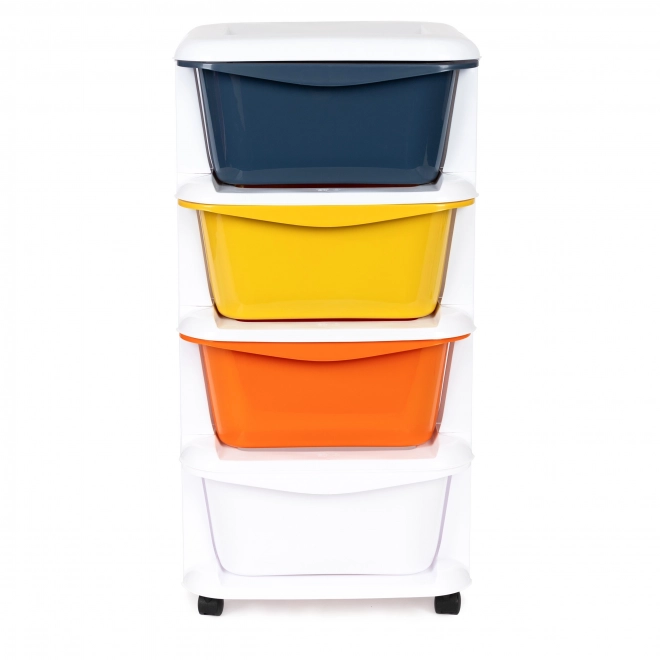 Handige organizer met 4 uitschuifbare plastic laden