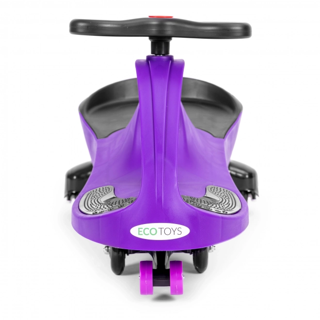 Rijdende autootje met LED-wielen paars ECOTOYS
