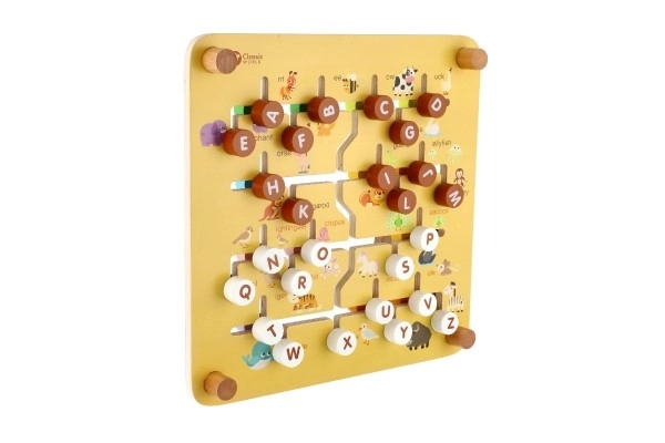 Houten educatief doolhof 2-in-1