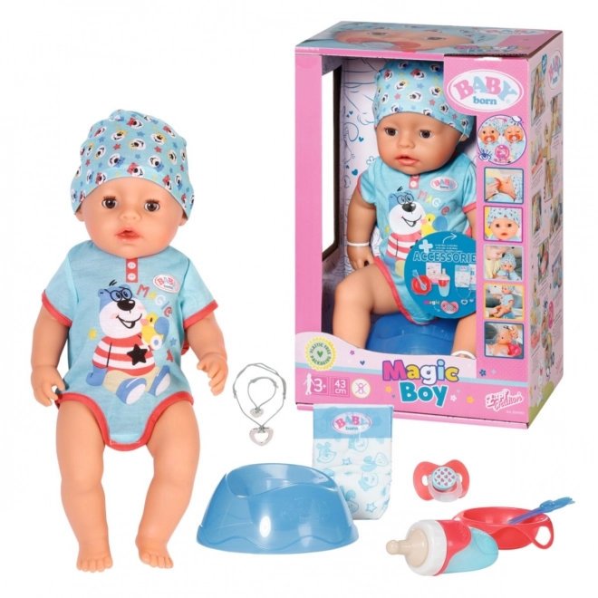 BABY born met magische fopspeen, jongetje, 43 cm