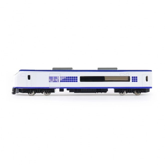 Metalen mini trein locomotief wit