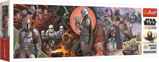 Panoramische puzzel The Mandalorian Avonturen 1000 stukjes