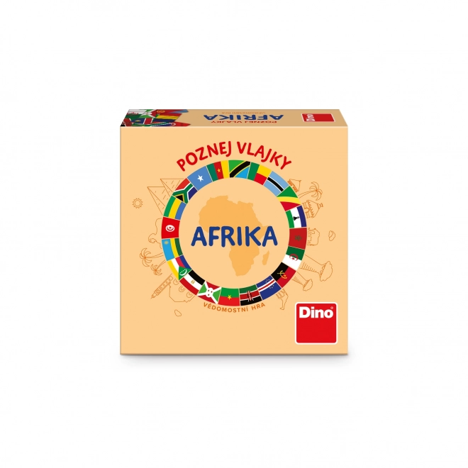 Dino reisspel Herken de vlaggen Afrika