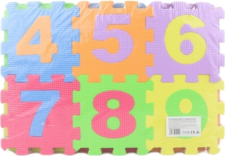 Schuimpuzzel 36 stuks cijfers en letters