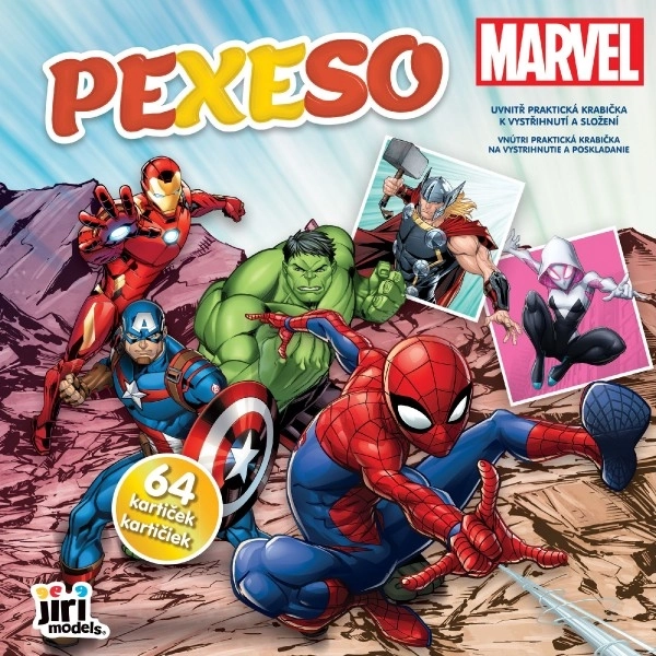 Pexeso met Marvel helden in notitieblok
