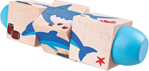 Bigjigs Toys motorische cilinder – leven in de zee