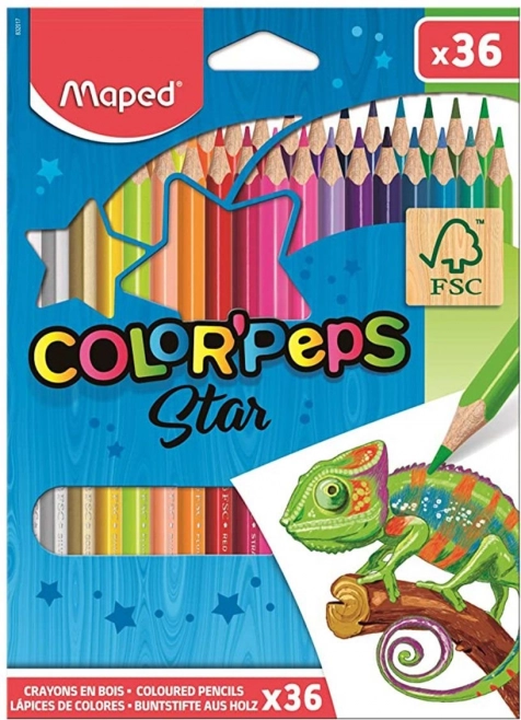 Kleurpotloden MAPED Color'Peps, 36 stuks