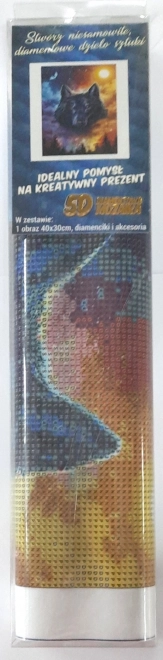 Norimpex Diamant Schilderen Donkere Wolf 30x40cm