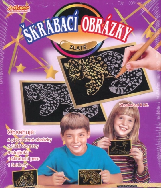 ARTLOVER Krastekening goud - set van 6 stuks
