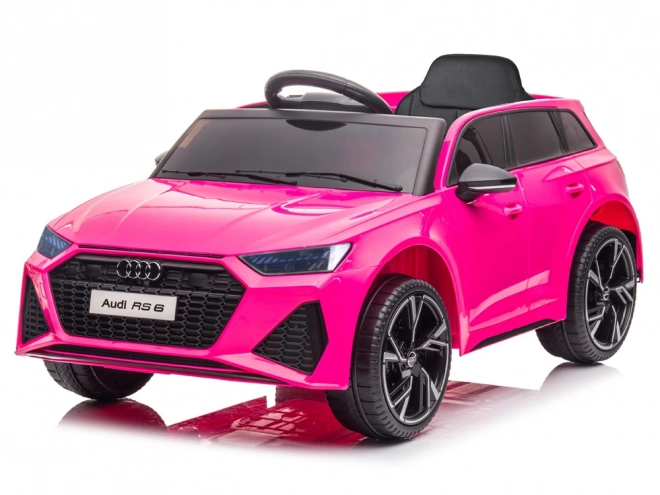 Elektrische auto Audi RS 6 voor kinderen – Roze