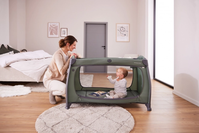 Reisbed Hauck Play'n Relax Center donker groen