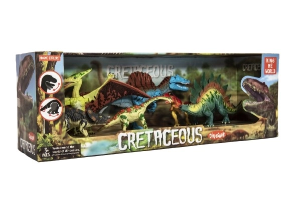 Set van bewegende dinosaurussen 6 stuks