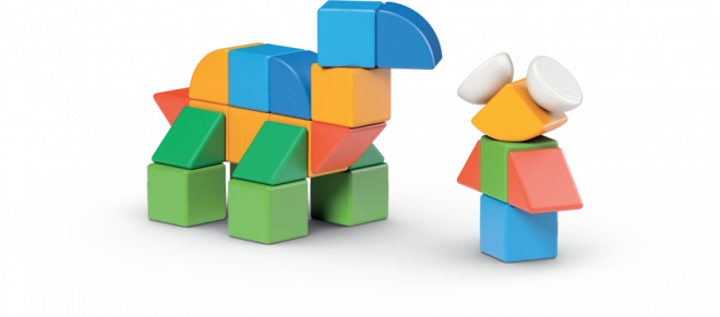 GEOMAG Magnetische Blokken Magicube Shapes - Wereld 32 delen