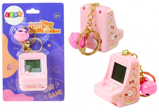 Elektronische kinderspel Tetris op sleutelhanger Roze