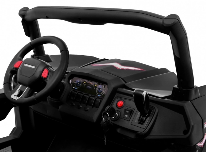 Kinderautootje UTV-MX zwart 4x4 met MP4, afstandsbediening en LED-verlichting