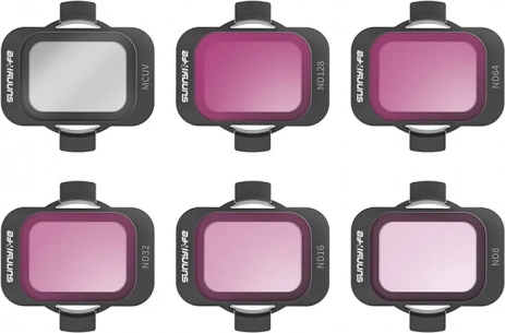 Set Sunnylife-filters MCUV en ND8/16/32/64/128 voor DJI Avata 2