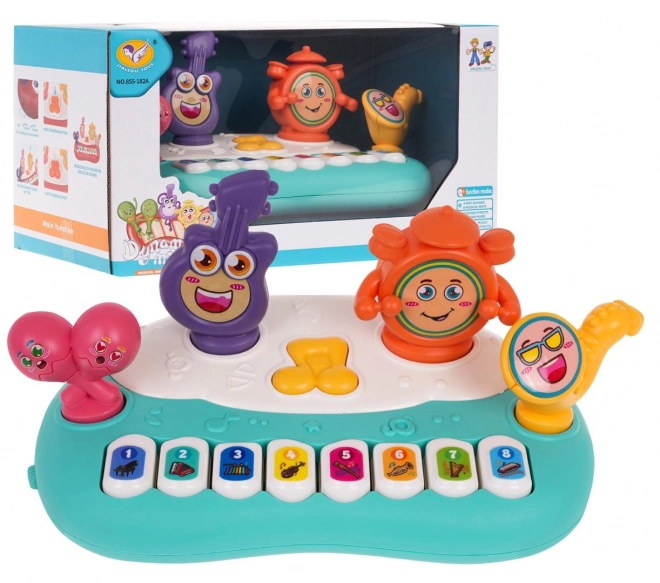 Kinderpiano met instrumentgeluiden