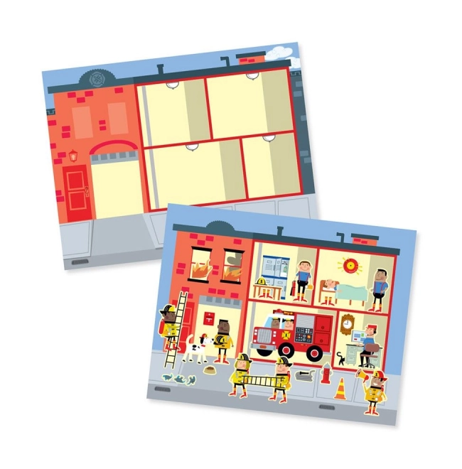 Hernieuwbare stickers Stad