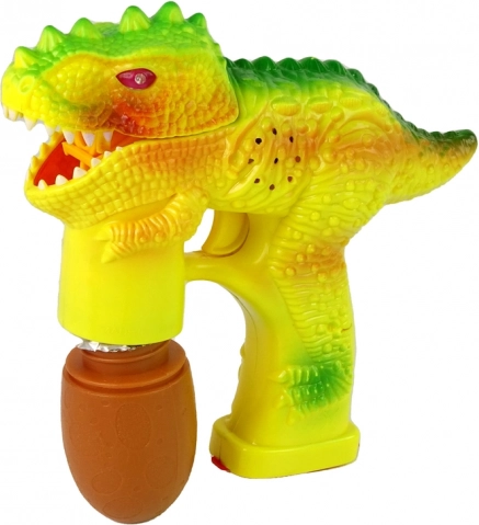 Schattige dinosaurus die bellen blaast