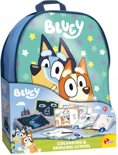 Bluey tekenschool in een rugzak