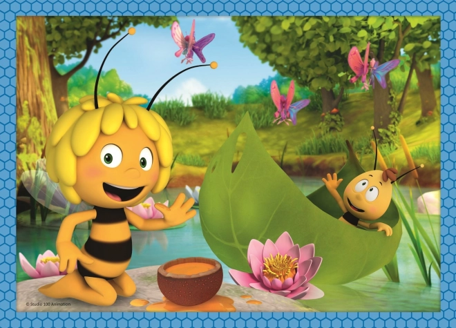 TREFL Puzzel Bijtje Maja: Avonturen 4-in-1 (12,15,20,24 stuks)
