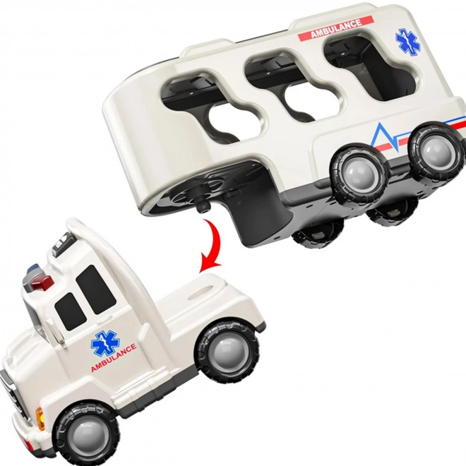 Woopie reddingsset met afsleepwagen en 5 auto's