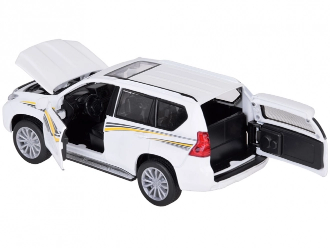 Metalen model Toyota Land Cruiser Prado met effecten
