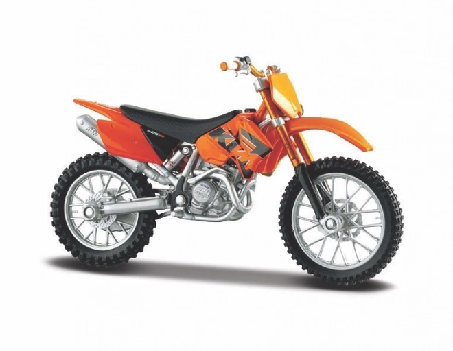 Metalen model motorfiets KTM 525SX 1/18 met standaard