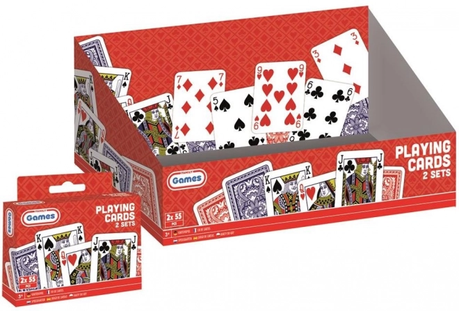 Grafix Speelkaarten Set 2x55 Stuks