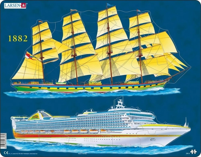 Puzzel LARSEN Schepen - verleden en heden, 20 stukken