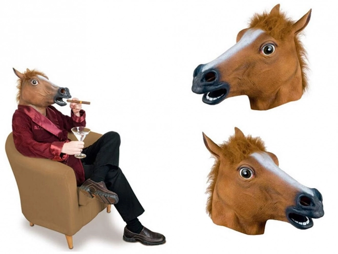 Latex paardmasker voor feestjes