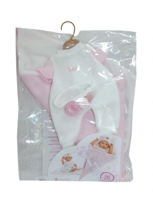 Llorens M636-32 kleding voor de pop baby NIEUWGEBOREN maat 35-36 cm